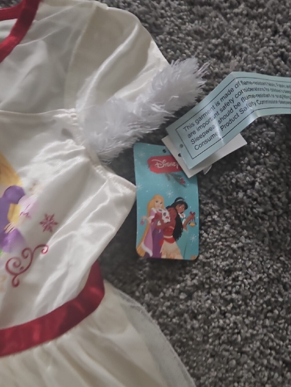 Disney Cream & Red Princess Snowflake Dress - Picture 3 of 4